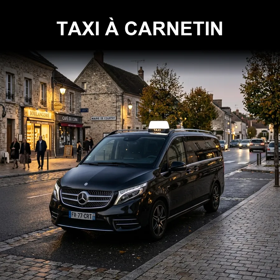 Taxi Carnetin – transfert vers Disneyland Paris, aéroport CDG et Paris depuis Carnetin (77400)