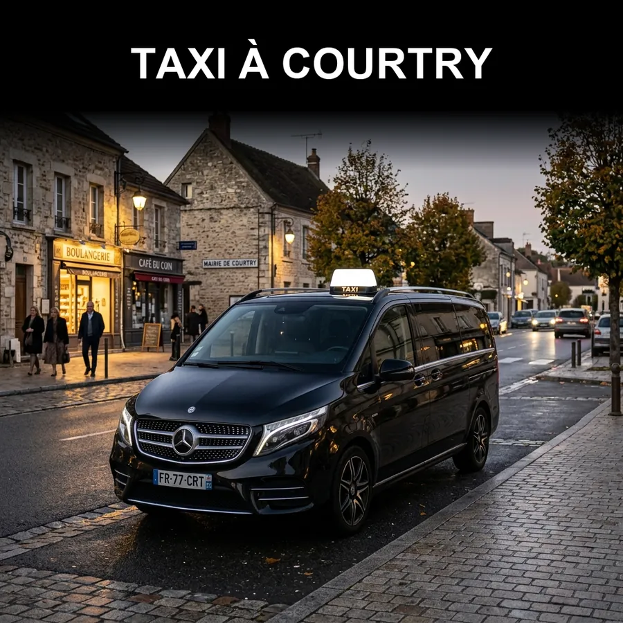 Taxi Courtry – chauffeur privé 24h/24 vers Disneyland Paris et aéroports depuis Courtry (77181)