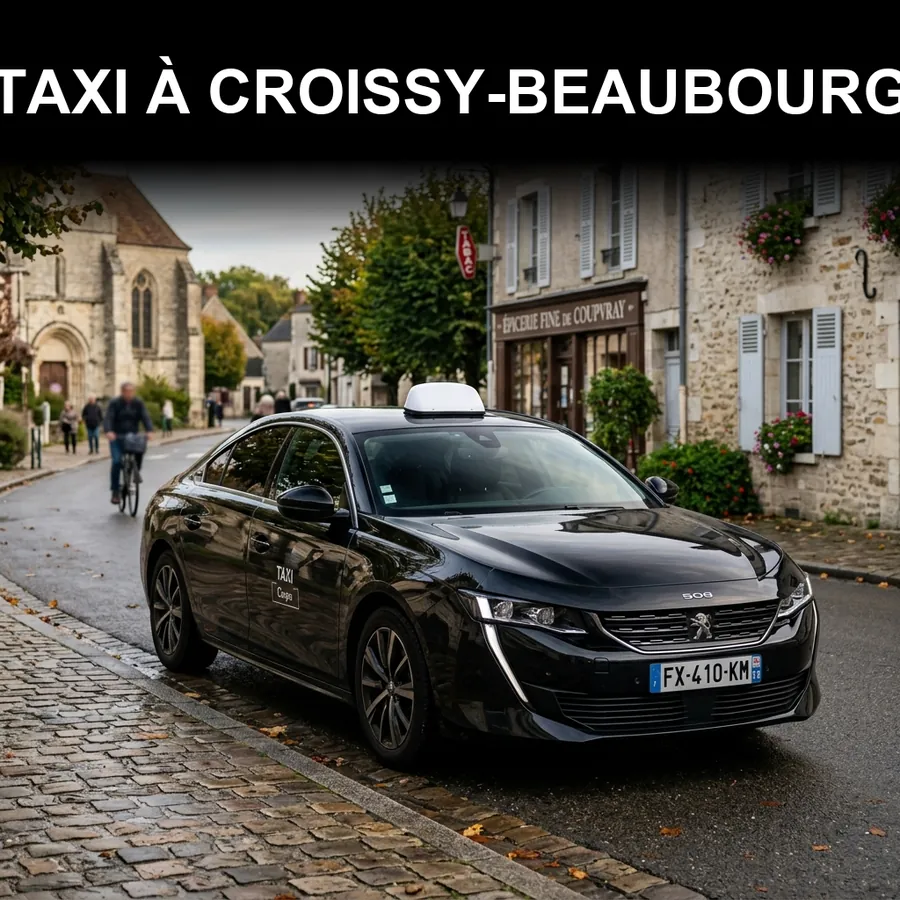 Taxi Croissy-Beaubourg – VTC vers Disneyland Paris, CDG et Orly depuis Croissy-Beaubourg (77183)