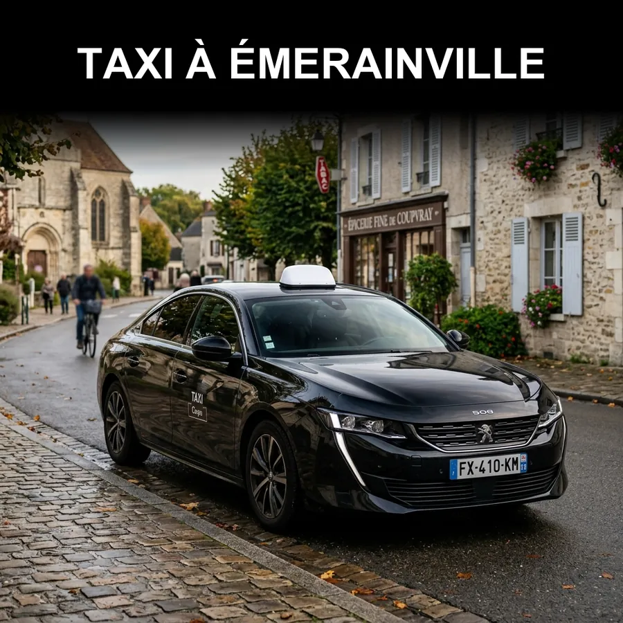 Taxi Émerainville – chauffeur privé vers Disneyland Paris, CDG et Orly depuis Émerainville (77184)
