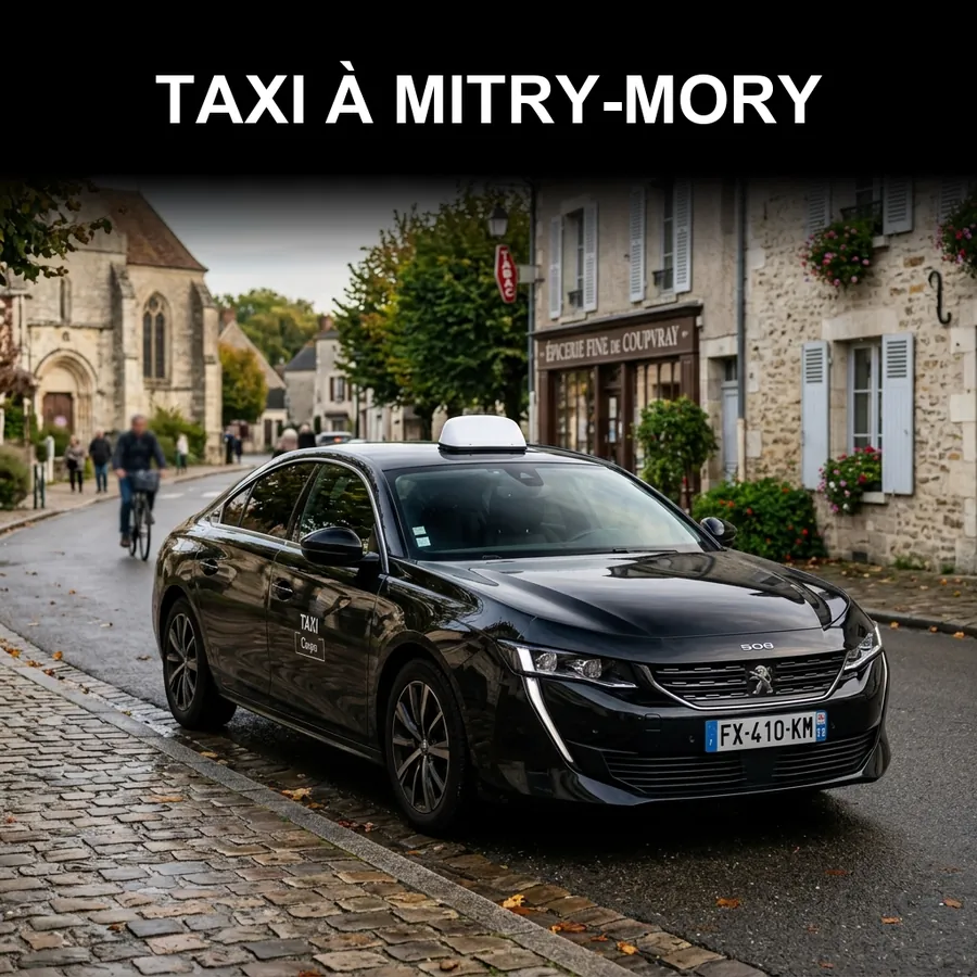Taxi Mitry-Mory – chauffeur privé vers Disneyland Paris, CDG et Orly depuis Mitry-Mory (77290)