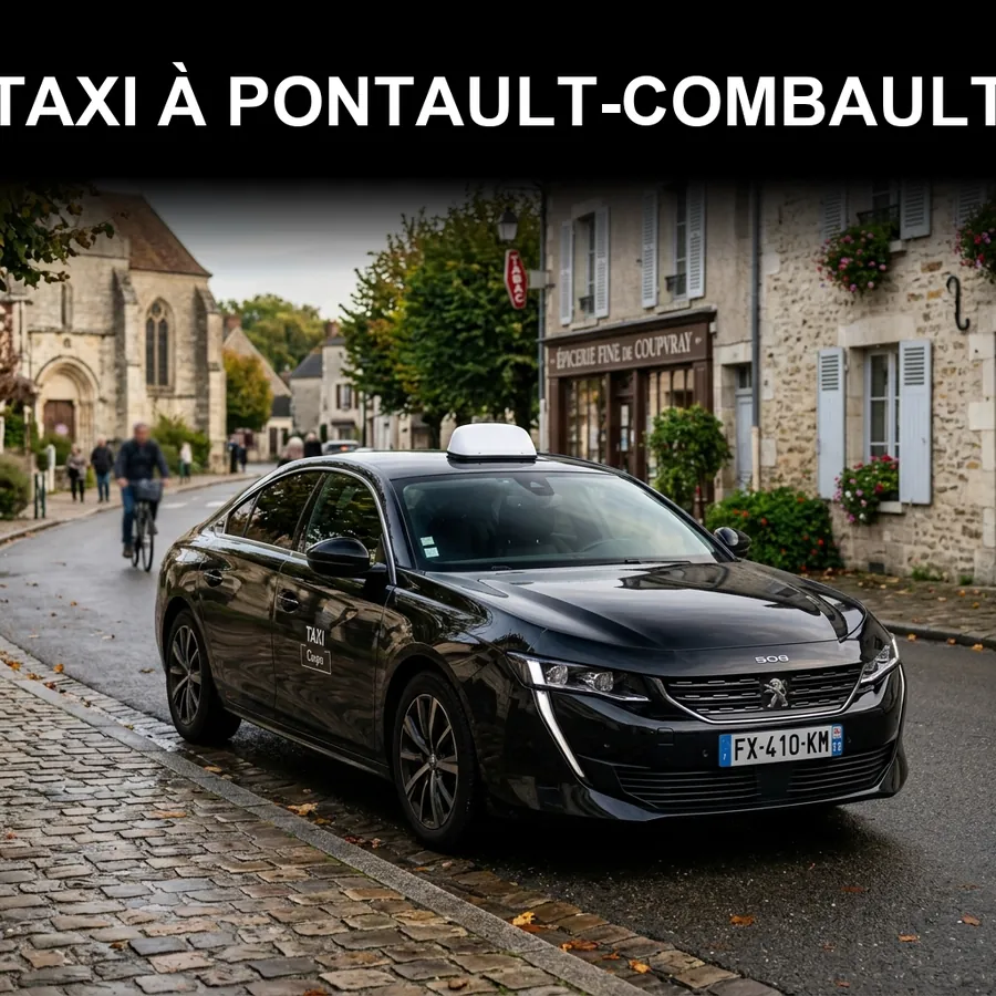 Taxi Pontault-Combault – chauffeur privé vers Disneyland Paris, CDG et Orly depuis Pontault-Combault (77340)